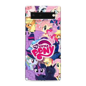 Силиконовый чехол на Google Pixel 6 с принтом My little pony Дружба чудо
