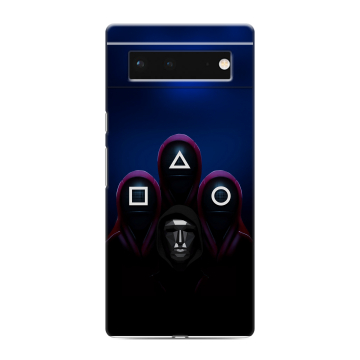 Силиконовый чехол на Google Pixel 6 с принтом Игра Кальмара