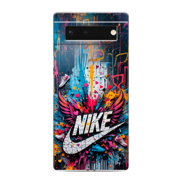 Силиконовый чехол на Google Pixel 6 с принтом Nike Найк