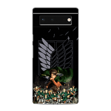Силиконовый чехол на Google Pixel 6 с принтом Атака титанов