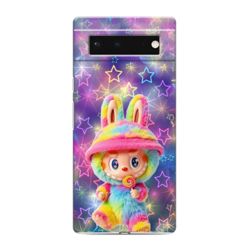 Силиконовый чехол на Google Pixel 6 с принтом Labubu Лабубу