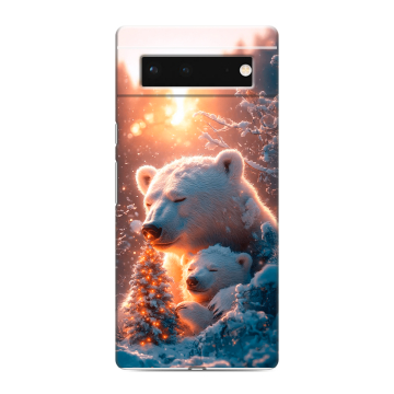 Силиконовый чехол на Google Pixel 6 с принтом Новый год Силиконовый чехол на Google Pixel 6 с принтом Новый год