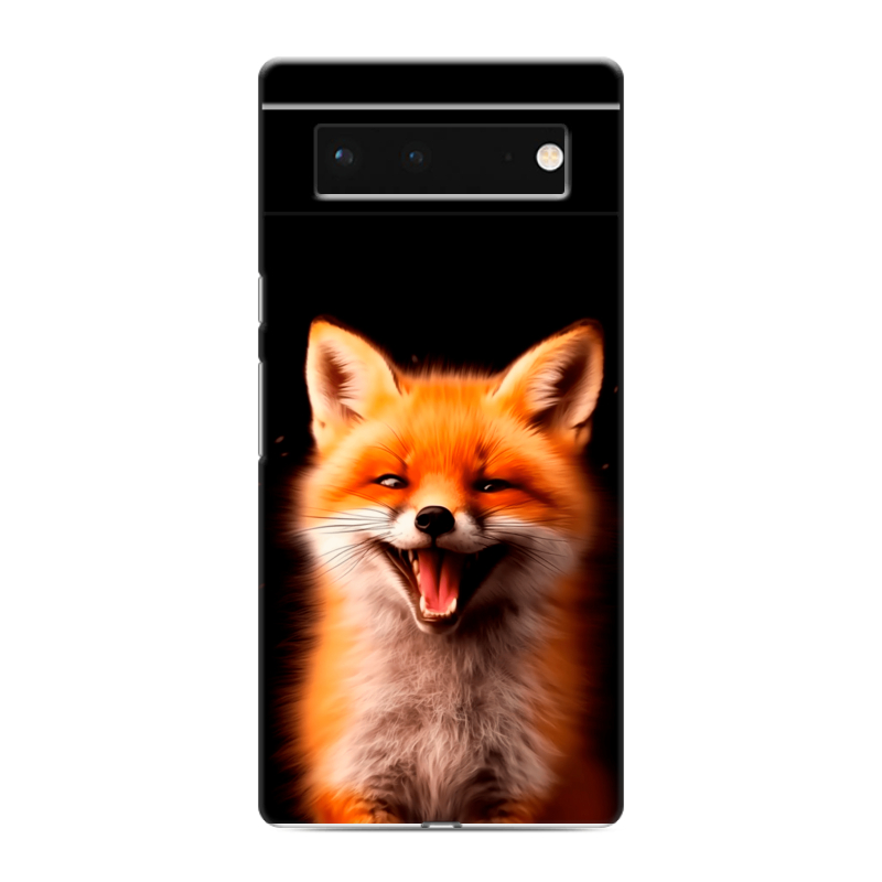 Силиконовый чехол на Google Pixel 6 с принтом Лиса Силиконовый чехол на Google Pixel 6 с принтом Лиса