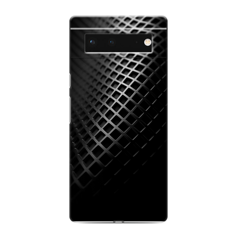 Силиконовый противоударный чехол на Google Pixel 6 с принтом Текстура металла Силиконовый противоударный чехол на Google Pixel 6 с принтом Текстура металла