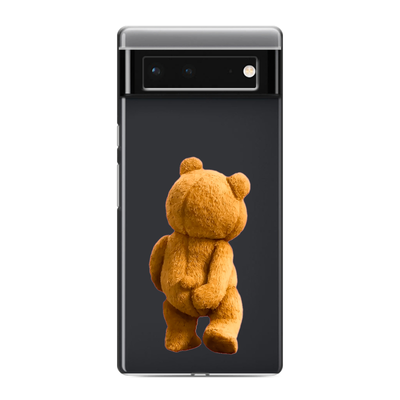 Силиконовый чехол на Google Pixel 6 с принтом Медведь Силиконовый чехол на Google Pixel 6 с принтом Медведь