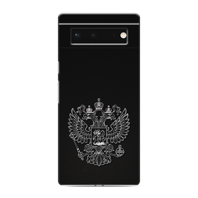 Силиконовый чехол на Google Pixel 6 с принтом Герб России Силиконовый чехол на Google Pixel 6 с принтом Герб России