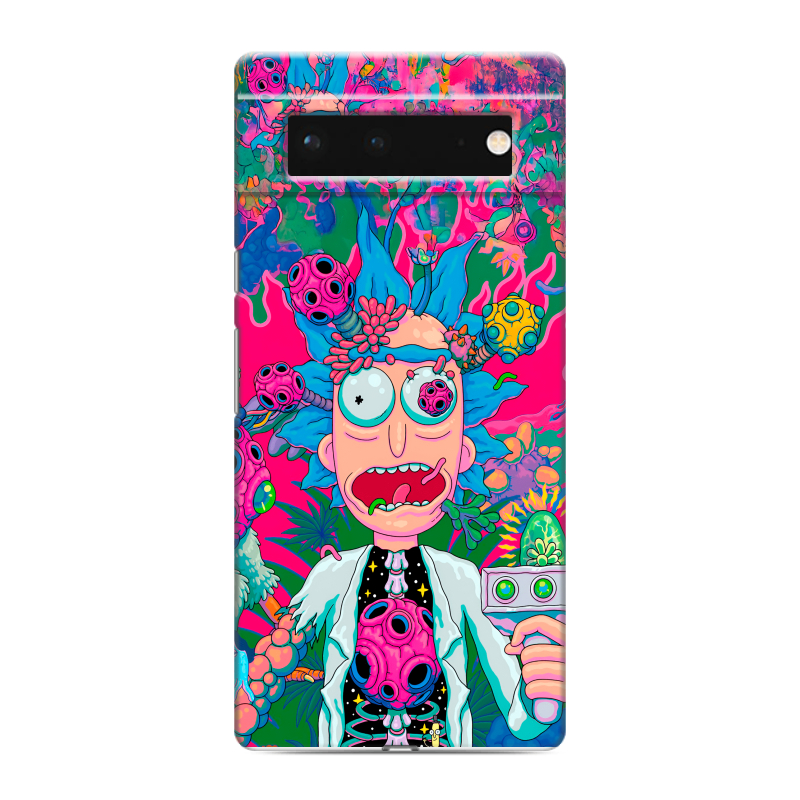 Силиконовый противоударный чехол на Google Pixel 6 с принтом Рик и Морти Rick Morty Силиконовый противоударный чехол на Google Pixel 6 с принтом Рик и Морти Rick Morty