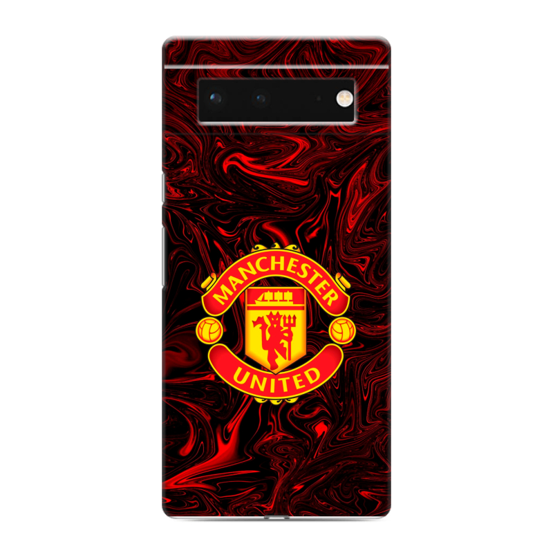 Силиконовый чехол на Google Pixel 6 с принтом Manchester United Силиконовый чехол на Google Pixel 6 с принтом Manchester United