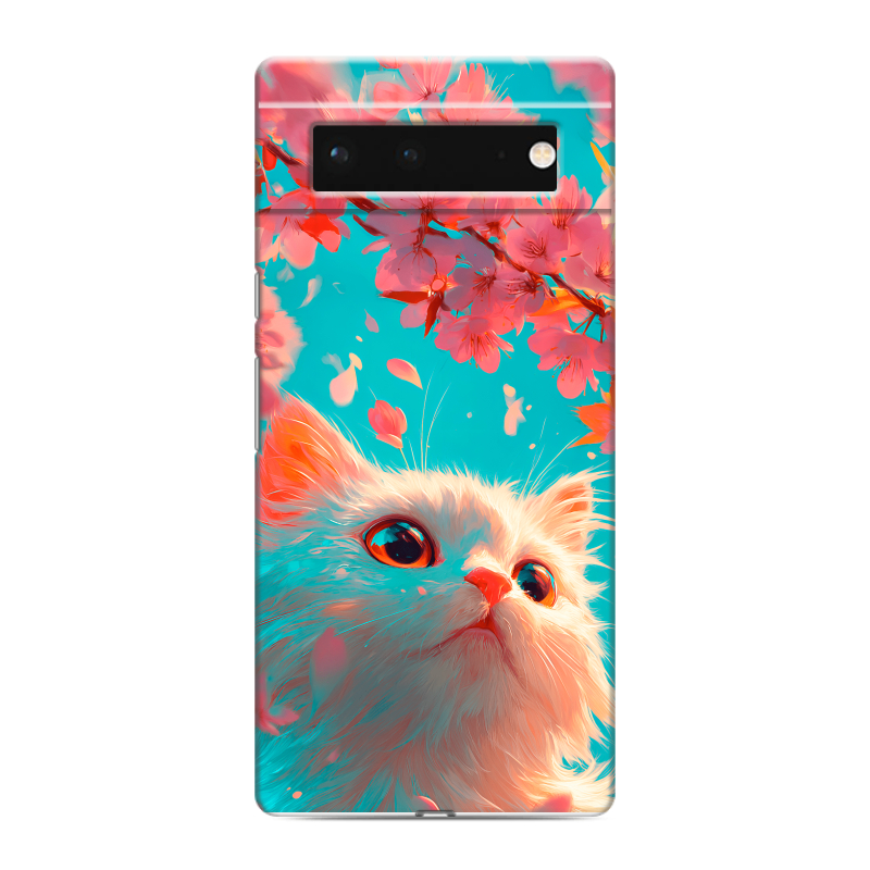 Силиконовый чехол на Google Pixel 6 с принтом Красивый кот Силиконовый чехол на Google Pixel 6 с принтом Красивый кот