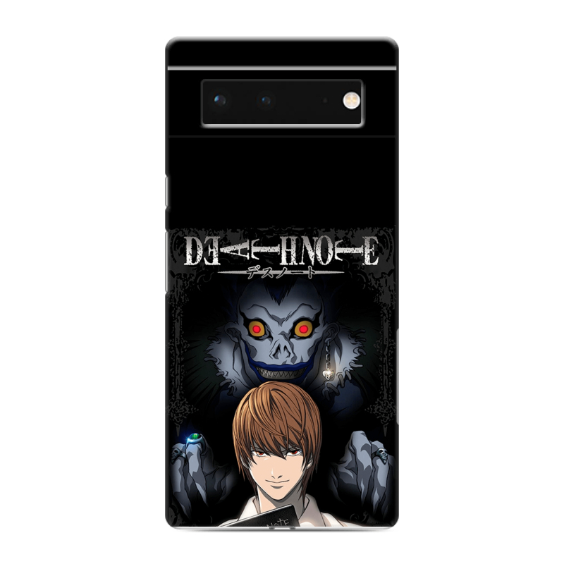 Силиконовый чехол на Google Pixel 6 с принтом Death note Тетрадь смерти Силиконовый чехол на Google Pixel 6 с принтом Death note Тетрадь смерти