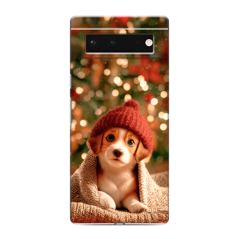 Силиконовый чехол на Google Pixel 6 с принтом Новый год Силиконовый чехол на Google Pixel 6 с принтом Новый год