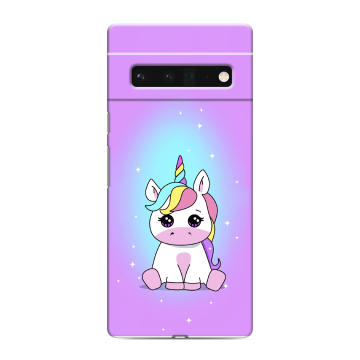 Силиконовый чехол на Google Pixel 6 Pro с принтом Единорог