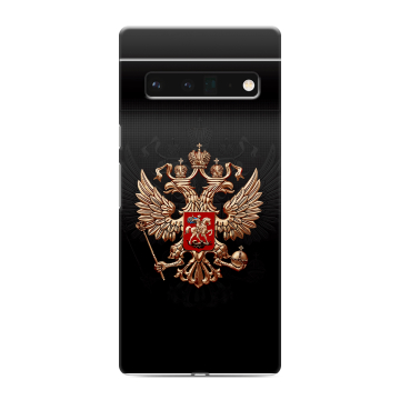 Силиконовый чехол на Google Pixel 6 Pro с принтом Герб России