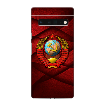 Силиконовый чехол на Google Pixel 6 Pro с принтом Герб СССР