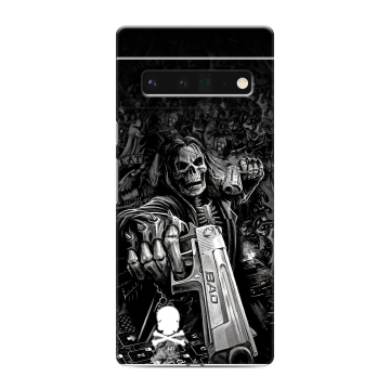 Силиконовый чехол на Google Pixel 6 Pro с принтом Скелет