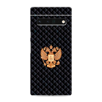 Силиконовый чехол на Google Pixel 6 Pro с принтом Герб России принт