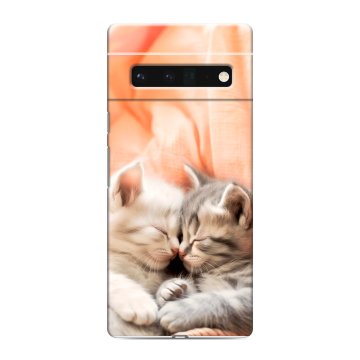 Силиконовый чехол на Google Pixel 6 Pro с принтом Котята Силиконовый чехол на Google Pixel 6 Pro с принтом Котята