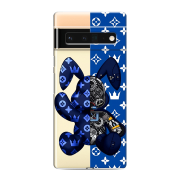Силиконовый чехол на Google Pixel 6 Pro с принтом Луи робот