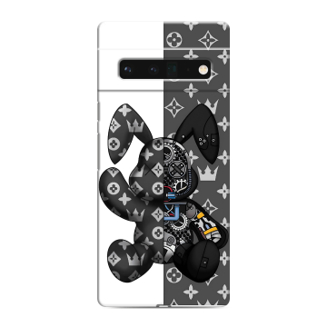 Силиконовый чехол на Google Pixel 6 Pro с принтом Луи робот