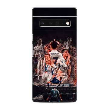 Силиконовый чехол на Google Pixel 6 Pro с принтом Реал Роналдо Real Ronaldo Силиконовый чехол на Google Pixel 6 Pro с принтом Реал Роналдо Real Ronaldo