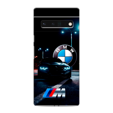 Силиконовый чехол на Google Pixel 6 Pro с принтом БМВ BMW Силиконовый чехол на Google Pixel 6 Pro с принтом БМВ BMW