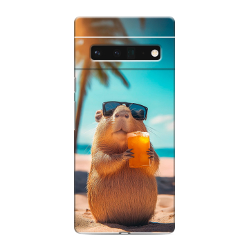 Силиконовый чехол на Google Pixel 6 Pro с принтом Капибара Силиконовый чехол на Google Pixel 6 Pro с принтом Капибара