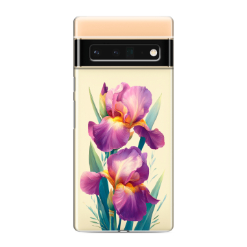 Силиконовый чехол на Google Pixel 6 Pro с принтом Цветы орхидеи