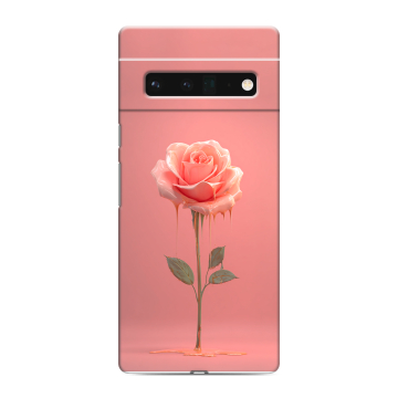 Силиконовый чехол на Google Pixel 6 Pro с принтом Розовая роза