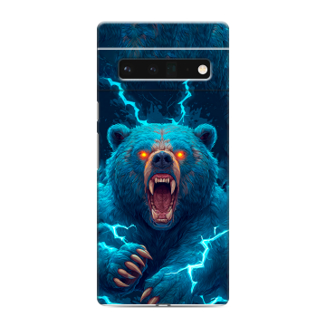 Силиконовый чехол на Google Pixel 6 Pro с принтом Медведь