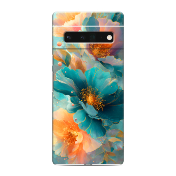 Силиконовый чехол на Google Pixel 6 Pro с принтом Цветы