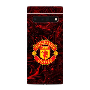 Силиконовый чехол на Google Pixel 6 Pro с принтом Manchester United