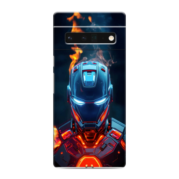 Силиконовый чехол на Google Pixel 6 Pro с принтом IronMan Железный человек Силиконовый чехол на Google Pixel 6 Pro с принтом IronMan Железный человек