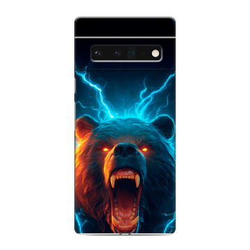 Силиконовый чехол на Google Pixel 6 Pro с принтом Медведь