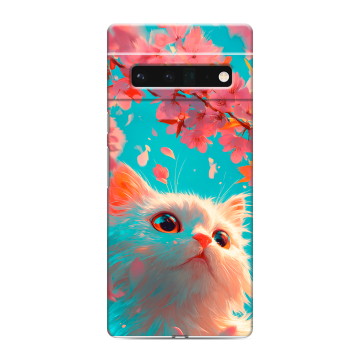 Силиконовый чехол на Google Pixel 6 Pro с принтом Красивый кот