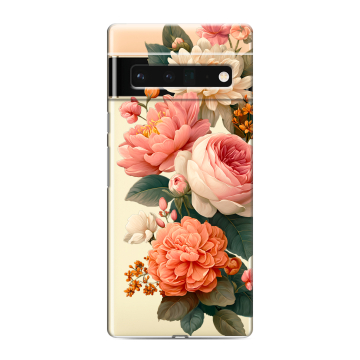Силиконовый чехол на Google Pixel 6 Pro с принтом цветы