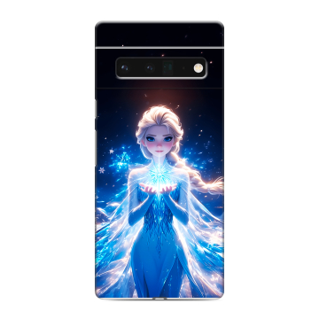 Силиконовый чехол на Google Pixel 6 Pro с принтом Холодное сердце Frozen