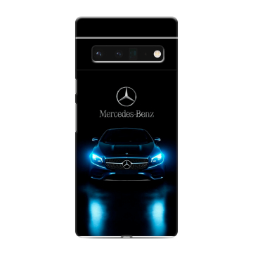 Силиконовый чехол на Google Pixel 6 Pro с принтом Mercedes Мерседес Силиконовый чехол на Google Pixel 6 Pro с принтом Mercedes Мерседес