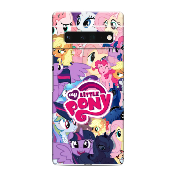 Силиконовый чехол на Google Pixel 6 Pro с принтом My little pony Дружба чудо