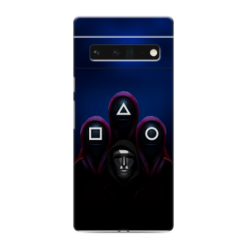 Силиконовый чехол на Google Pixel 6 Pro с принтом Игра Кальмара