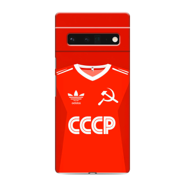 Силиконовый чехол на Google Pixel 6 Pro с принтом Флаг Герб СССР