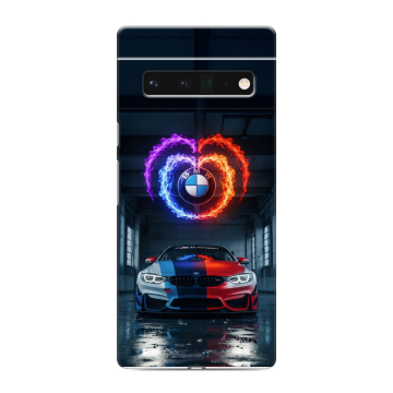 Силиконовый чехол на Google Pixel 6 Pro с принтом BMW БМВ