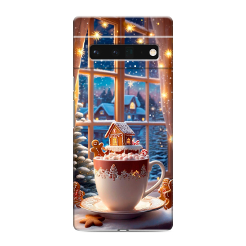 Силиконовый чехол на Google Pixel 6 Pro с принтом Новый год