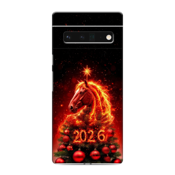 Силиконовый чехол на Google Pixel 6 Pro с принтом Новый год