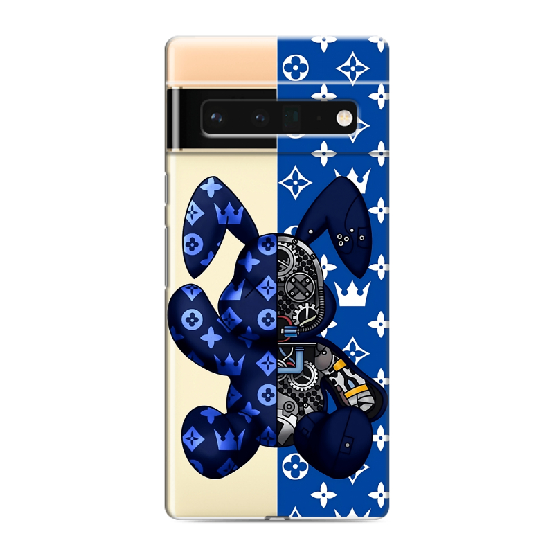 Силиконовый чехол на Google Pixel 6 Pro с принтом Луи робот Силиконовый чехол на Google Pixel 6 Pro с принтом Луи робот