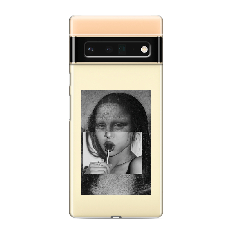 Силиконовый чехол на Google Pixel 6 Pro с принтом Мона Лиза Силиконовый чехол на Google Pixel 6 Pro с принтом Мона Лиза
