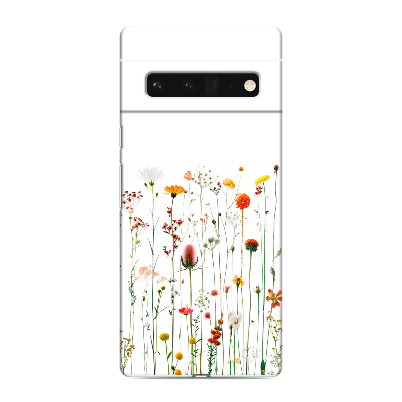 Силиконовый чехол на Google Pixel 6 Pro с принтом цветы Силиконовый чехол на Google Pixel 6 Pro с принтом цветы