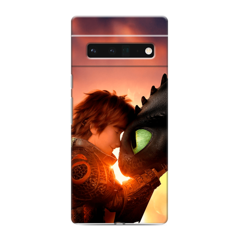 Силиконовый чехол на Google Pixel 6 Pro с принтом Как приручить дракона Силиконовый чехол на Google Pixel 6 Pro с принтом Как приручить дракона