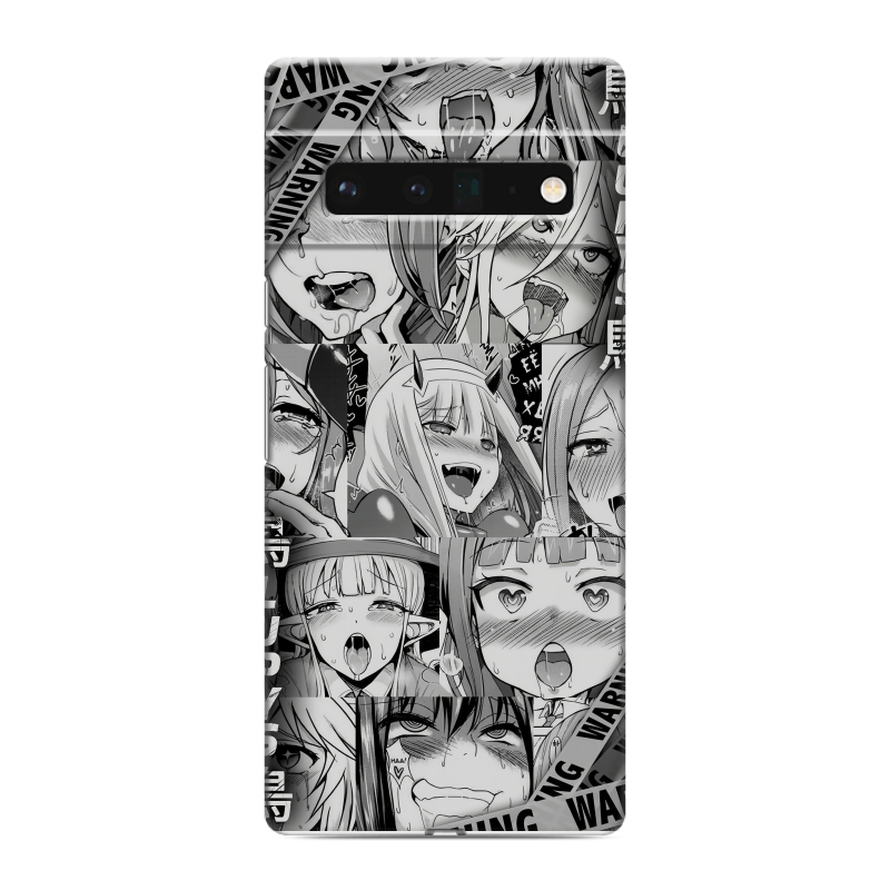 Силиконовый противоударный чехол на Google Pixel 6 Pro с принтом Ahegao Ахегао Аниме Силиконовый противоударный чехол на Google Pixel 6 Pro с принтом Ahegao Ахегао Аниме