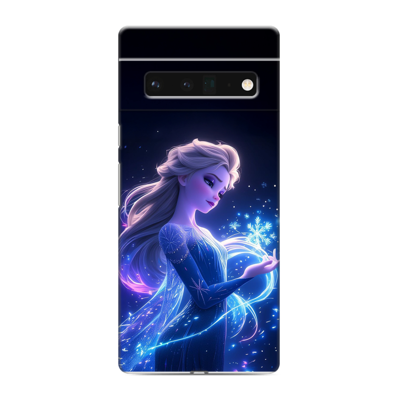 Силиконовый чехол на Google Pixel 6 Pro с принтом Холодное сердце Frozen Силиконовый чехол на Google Pixel 6 Pro с принтом Холодное сердце Frozen