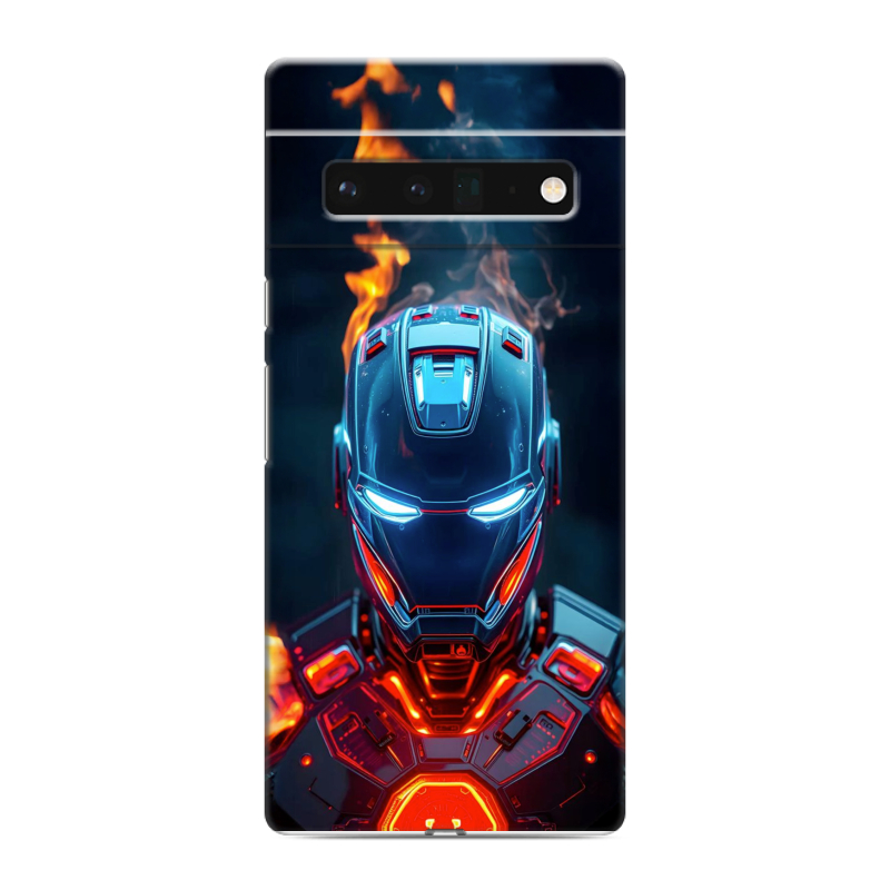 Силиконовый чехол на Google Pixel 6 Pro с принтом IronMan Железный человек Силиконовый чехол на Google Pixel 6 Pro с принтом IronMan Железный человек